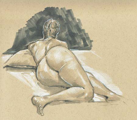 More non-figure drawing, figure drawing.