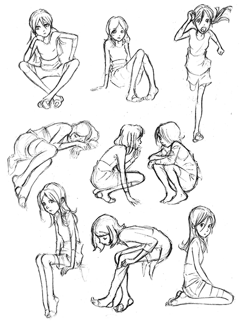 Anime Falling Poses - .anime falling poses, poser 3d animation software cha...